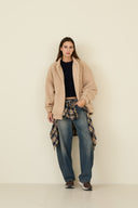 Giacca Teddy Effetto Bouclé