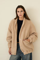 Giacca Teddy Effetto Bouclé