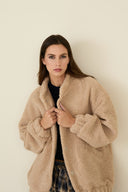 Giacca Teddy Effetto Bouclé