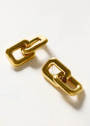 Orecchini Dorati Effetto Scultoreo