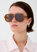 Occhiali da Sole Aviator Effetto Tartarugato