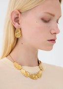 Collana con Elementi Spirale Dorati