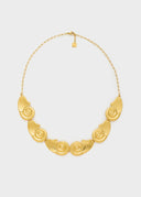 Collana con Elementi Spirale Dorati