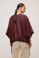 Kimono corto in misto lino