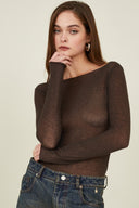 Souvenir Body Manica Lunga Scollo Barca Sottile