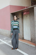 Pantaloni palazzo con pinces