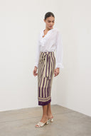 Gonna pareo in misto lino