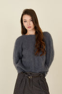 Maglione morbido effetto mohair