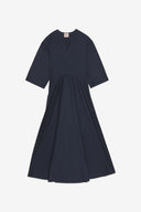 Abito midi svasato con scollo a V