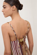 Abito lungo con scollo a V