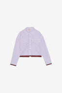 Camicia cropped a righe