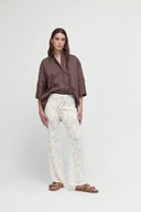 Pantalone palazzo in pizzo