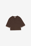 T-shirt over con dettagli bijoux