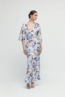 Abito midi con scollo a V