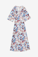 Abito midi con scollo a V