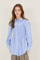 Camicia con bustier arricciato