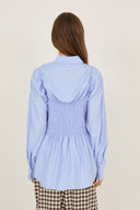 Camicia con bustier arricciato