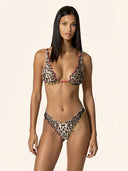 Costume bikini animalier con ruches