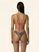 Costume bikini animalier con ruches