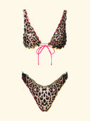 Costume bikini animalier con ruches