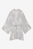 Blusa a kimono con laccio in vita