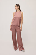 Top in raso di viscosa