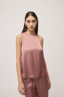 Top in raso di viscosa