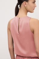 Top in raso di viscosa