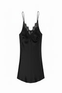 Top lingerie in raso con pizzo