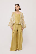 Pantaloni palazzo fluidi con coulisse