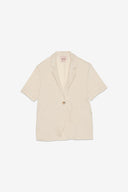 Blazer monopetto a maniche corte