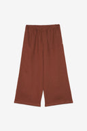 Pantaloni palazzo in tessuto naturale