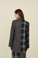 Souvenir Giacca Blazer Effetto Doppio Fantasia E Unito