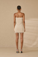 Abito corto con frange