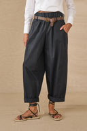 Pantalone ampio vita elasticizzata