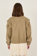 Giacca corta con ricamo