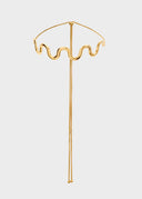 Collana dorata con design ondulato