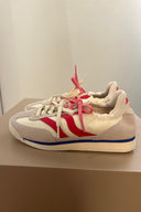 Sneakers Beige e Rosso