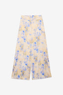 Pantaloni palazzo con stampa sfumata