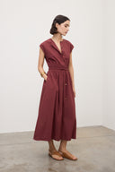 Abito lungo smanicato