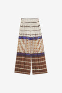Pantaloni palazzo con stampa etnica