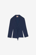 Blazer donna con cintura e scollo a V