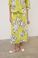 Gonna a pieghe con elastico