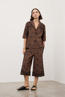 Camicia relaxed con ricamo