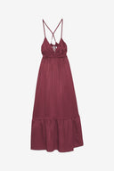 Abito lungo con spalline sottili