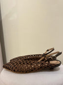 Slingback Marroni Intrecciate