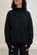 Vicolo Maglia Dolcevita Oversize con Dettaglio Pollice