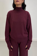 Vicolo Maglia Dolcevita Oversize con Dettaglio Pollice