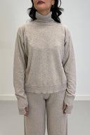 Vicolo Maglia Dolcevita Oversize con Dettaglio Pollice