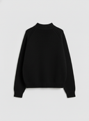Vicolo Maglia Collo Alto Morbido Maniche Raglan e Dettaglio Cucitura